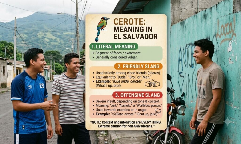 Cerote Meaning in El Salvador