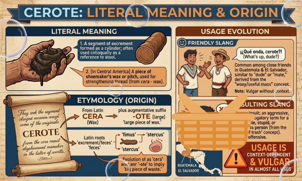 Cerote Literal Meaning and Origin