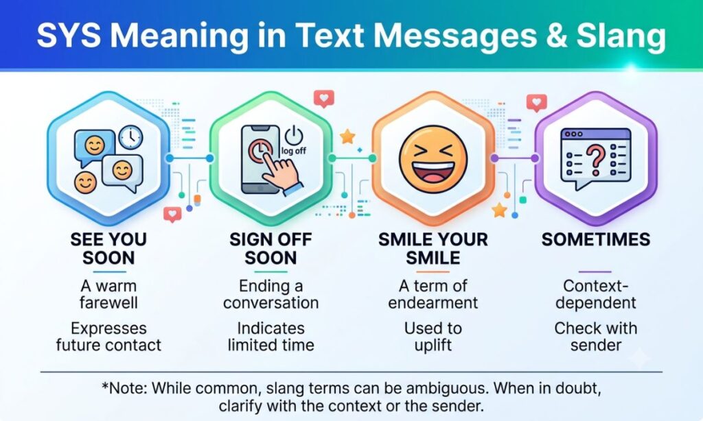 SYS Meaning in Text Messages and Slang