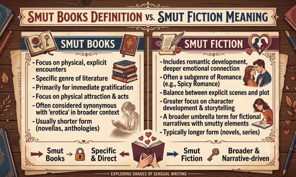 Smut Books Definition vs Smut Fiction Meaning