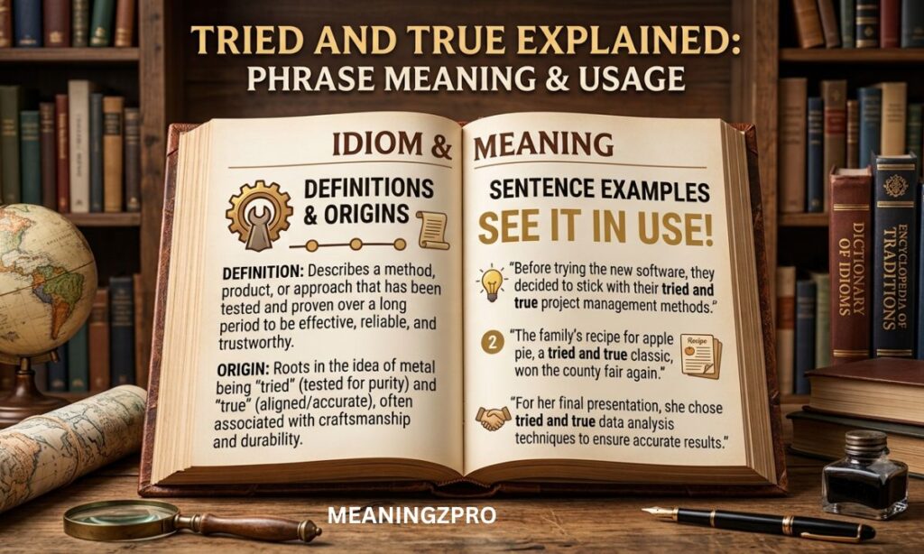 Tried and True Idiom Meaning With Sentence Examples