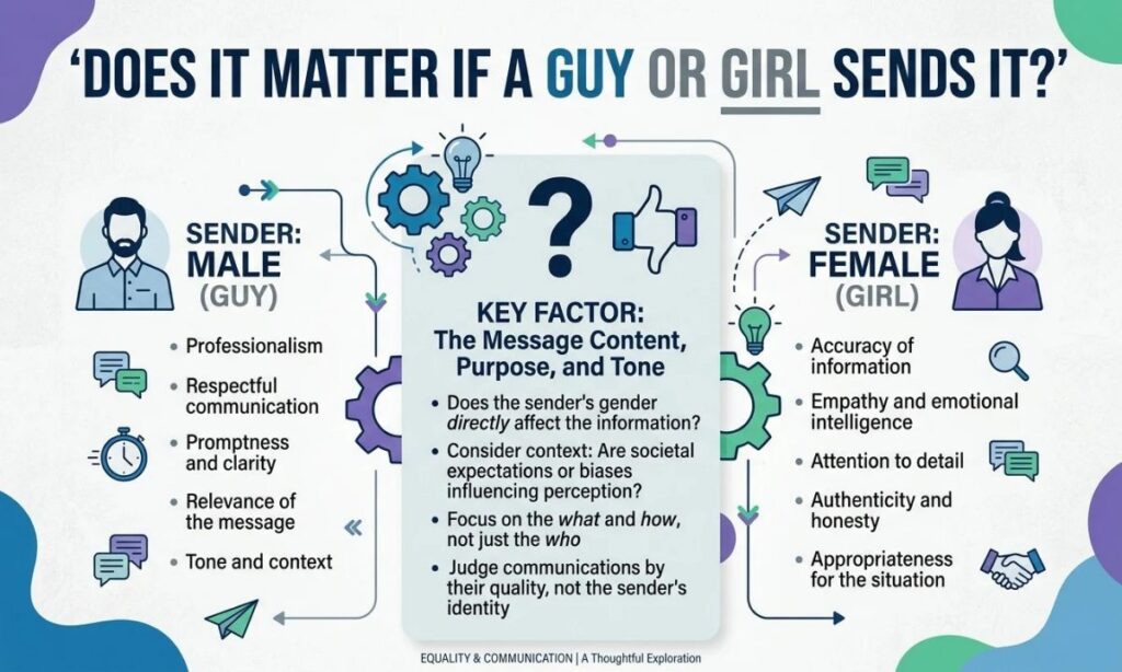 Does It Matter If a Guy or Girl Sends It?