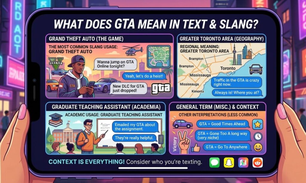 GTA Meaning in Slang Text
