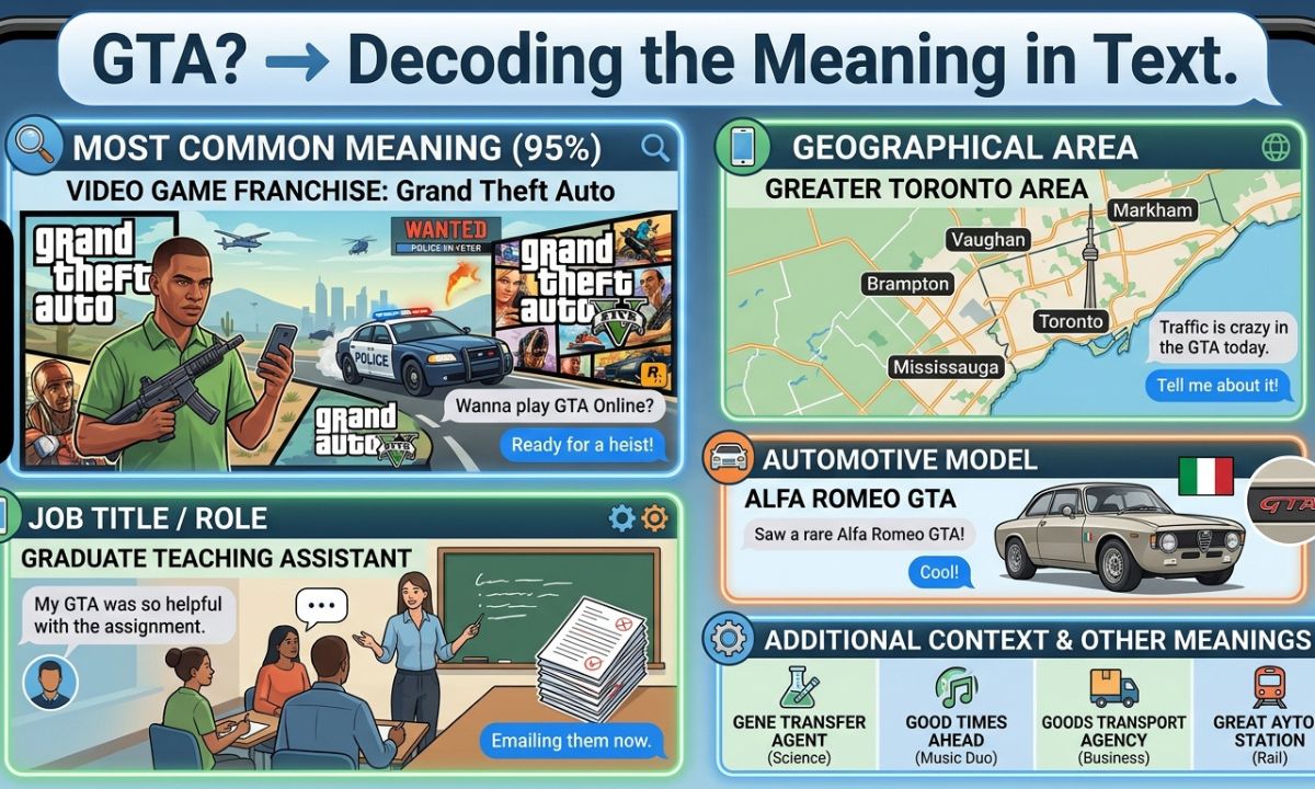 GTA Meaning in Text