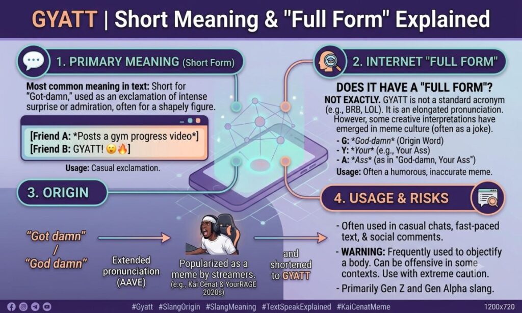 Gyatt Full Form and Short Meaning