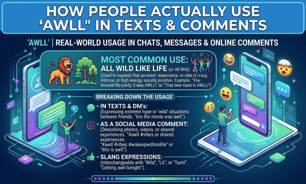 How People Actually Use "Awll" in Texts and Comments