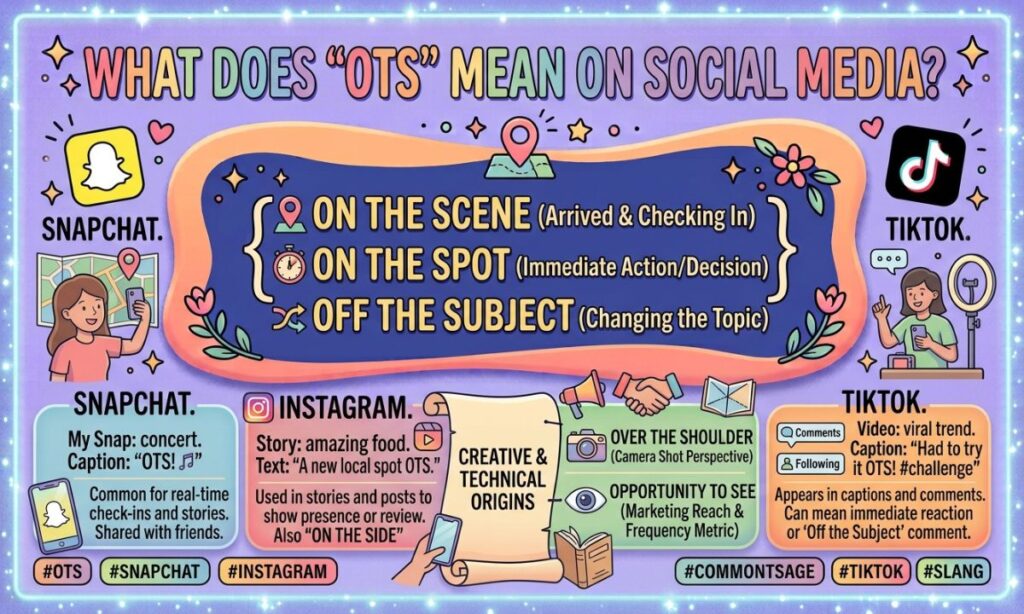 OTS Meaning on Snapchat, Instagram, and TikTok