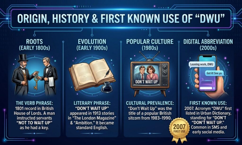 Origin, History & First Known Use of DWU