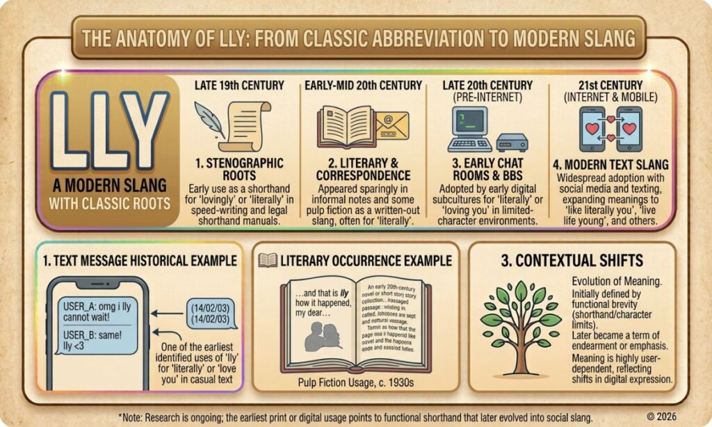 Origin, History & First Known Use of LLY