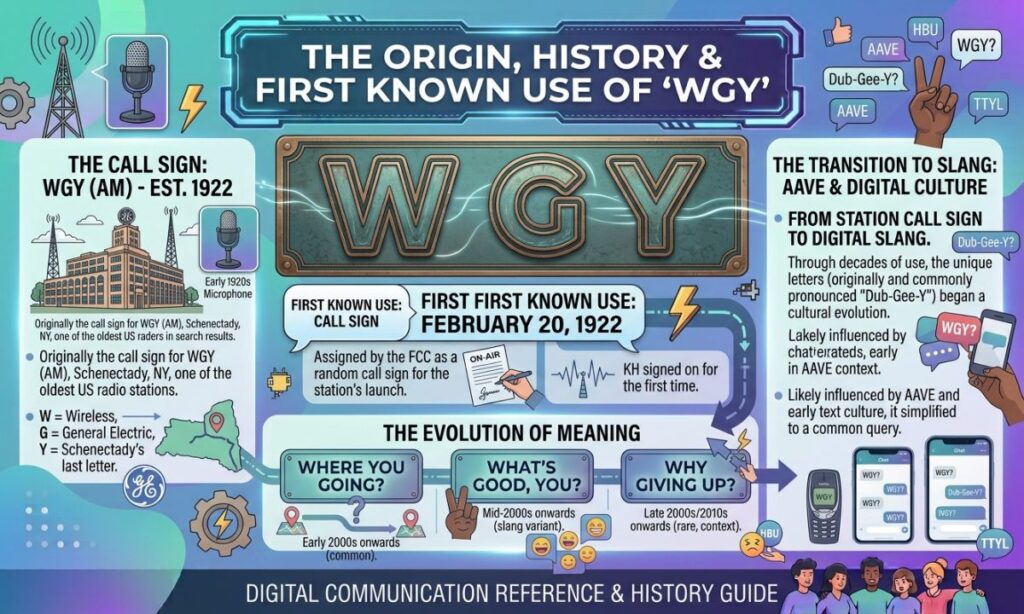 Origin, History & First Known Use of WGY