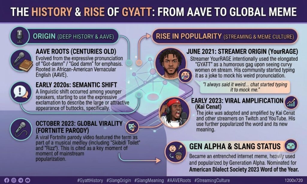 Origin of Gyatt and Rise in Popularity