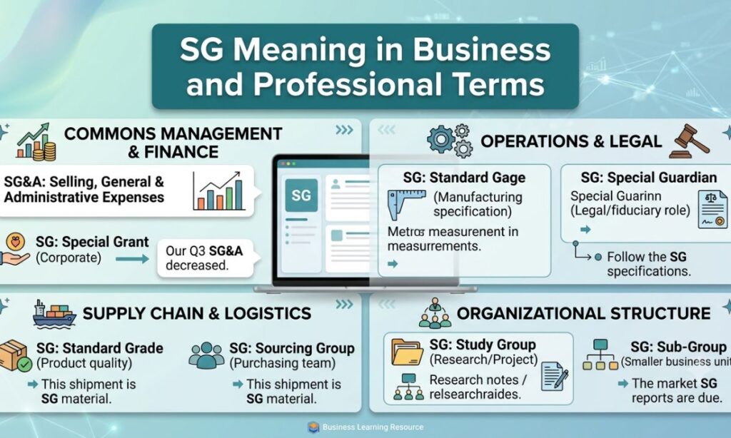 SG Meaning in Business and Professional Terms