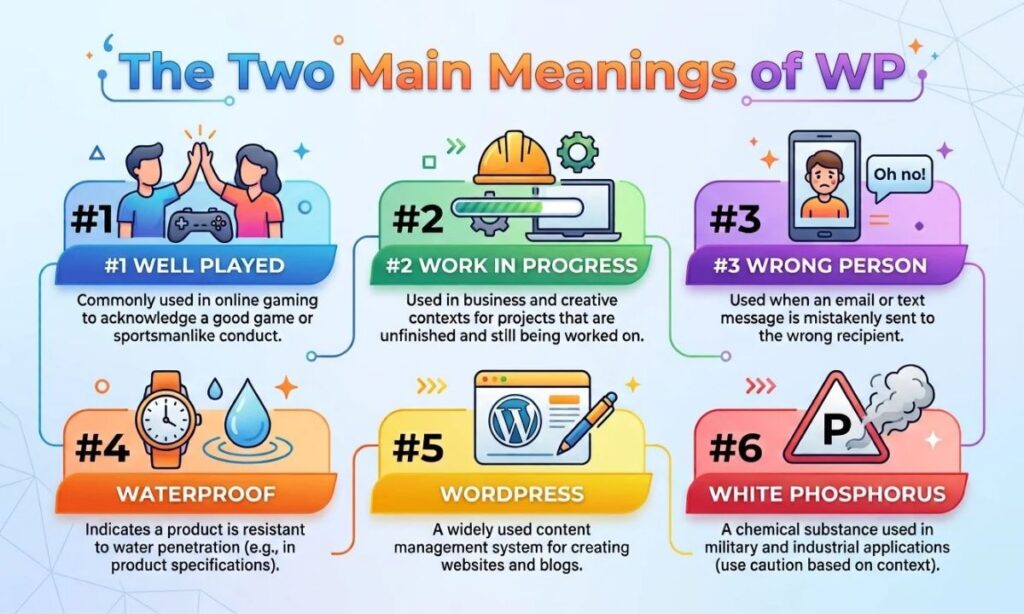 The Two Main Meanings of WP