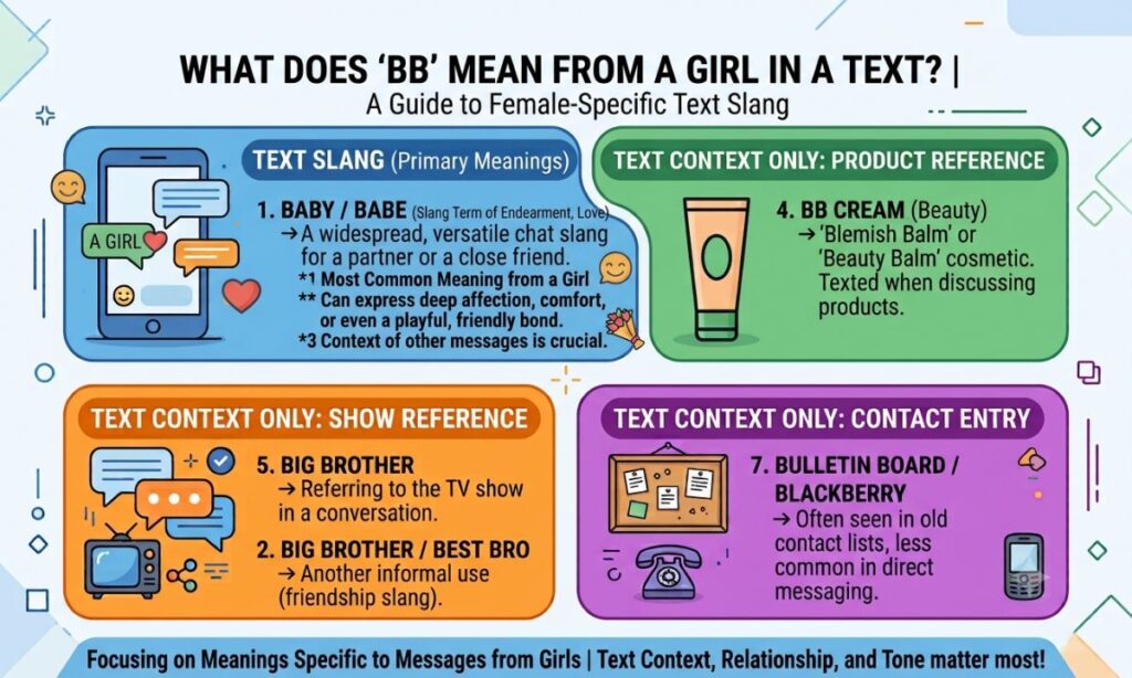 What Does BB Mean From a Girl in a Text?