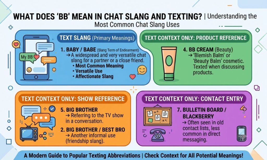 What Does BB Mean in Chat Slang and Texting?