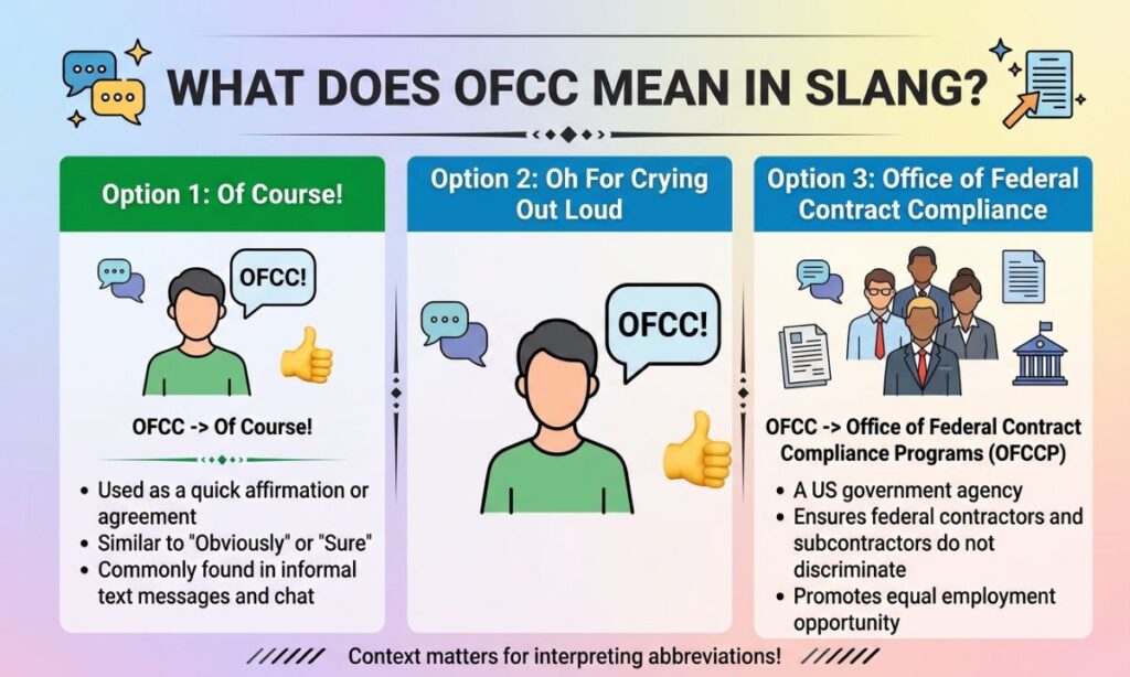 What Does OFCC Mean in Slang?