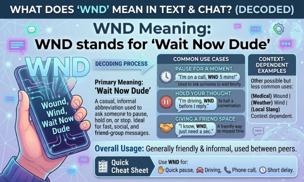 What Does WND Mean in Text & Chat?