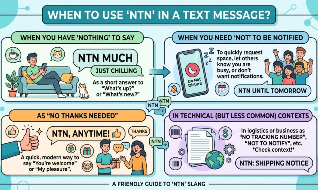 When Should You Use NTN in a Text Message?