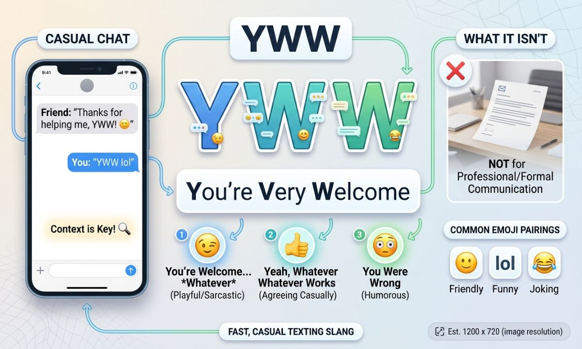 YWW Meaning in Text
