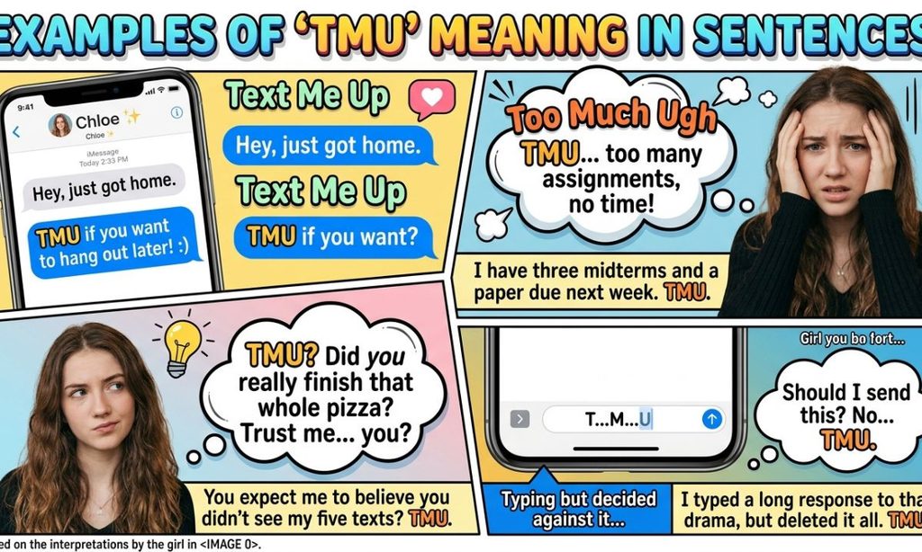 Examples of TMU Meaning in Text in Sentences