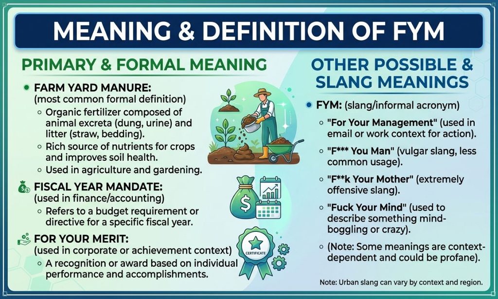 Meaning & Definition Of FYM