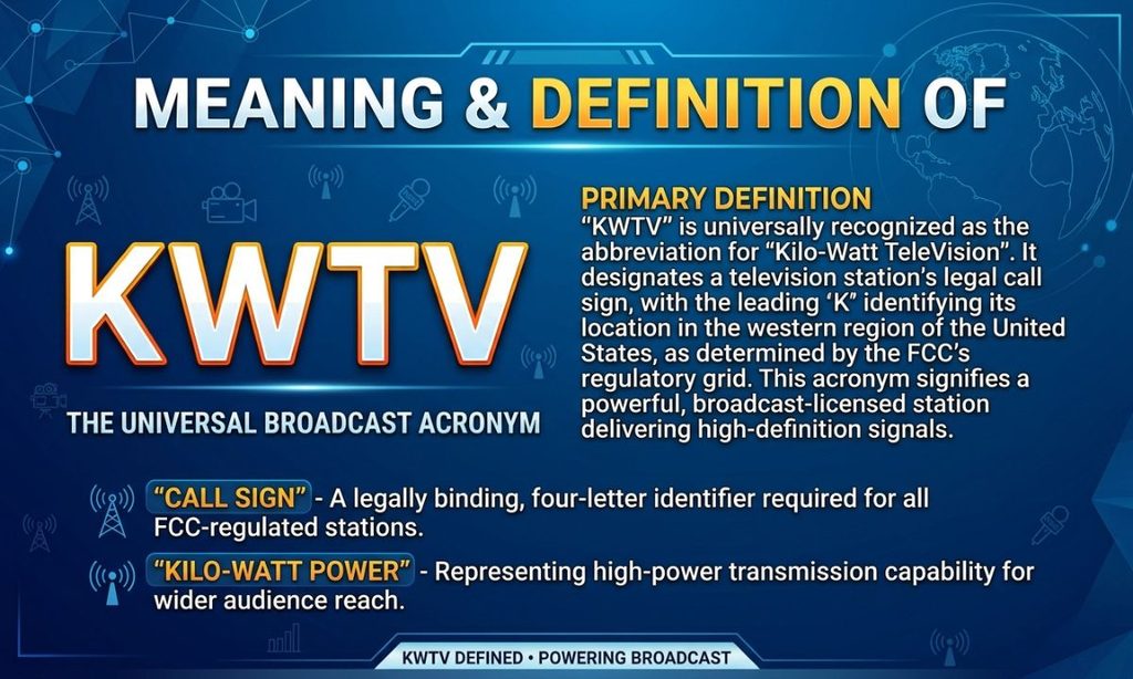 Meaning & Definition Of KWTV