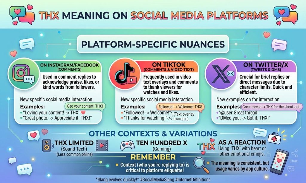 THX Meaning on Social Media Platforms