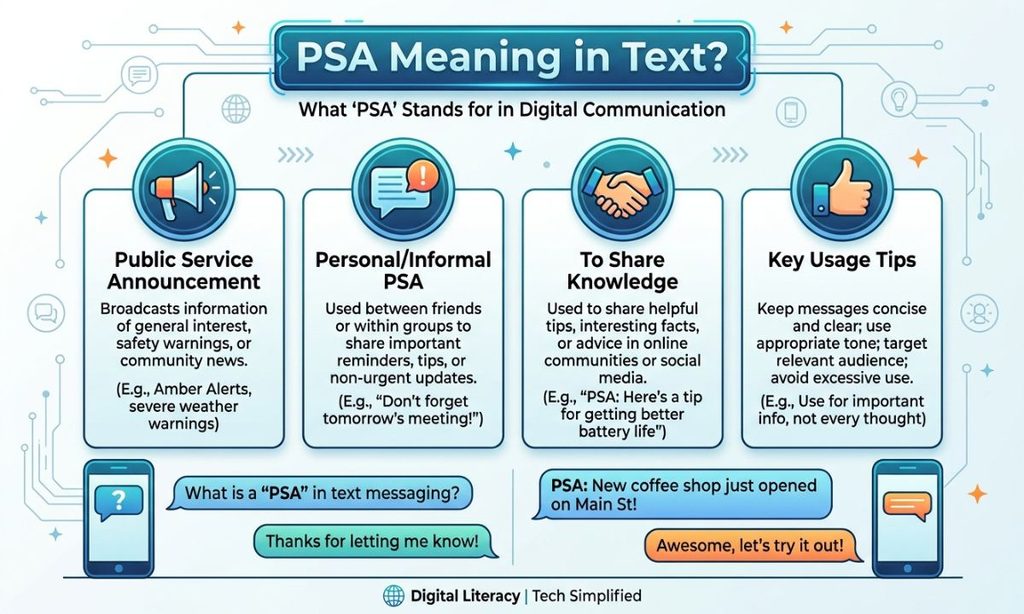 What Does PSA Mean in Text?