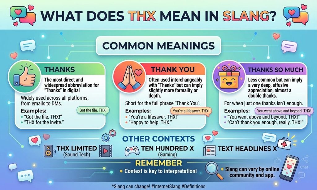 What Does THX Mean in Slang?