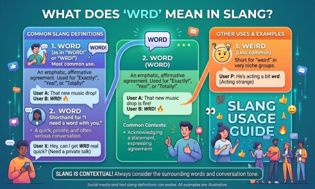 What Does WRD Mean in Slang?
