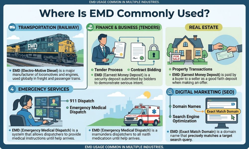 Where Is EMD Commonly Used?