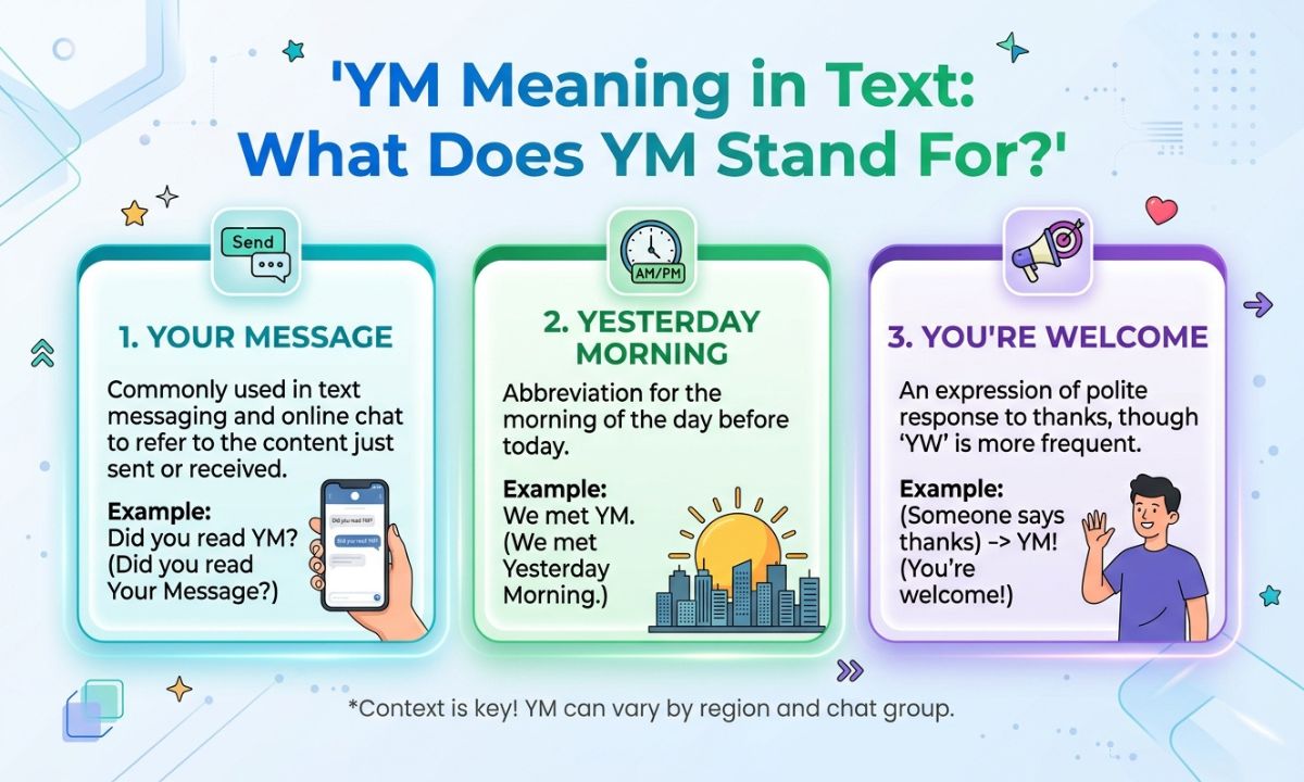YM Meaning in Text