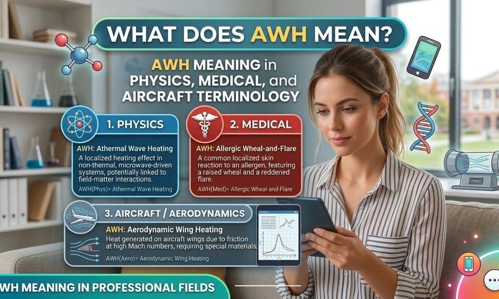 Meaning Of AWH in Physics, Medical, and Aircraft Terminology