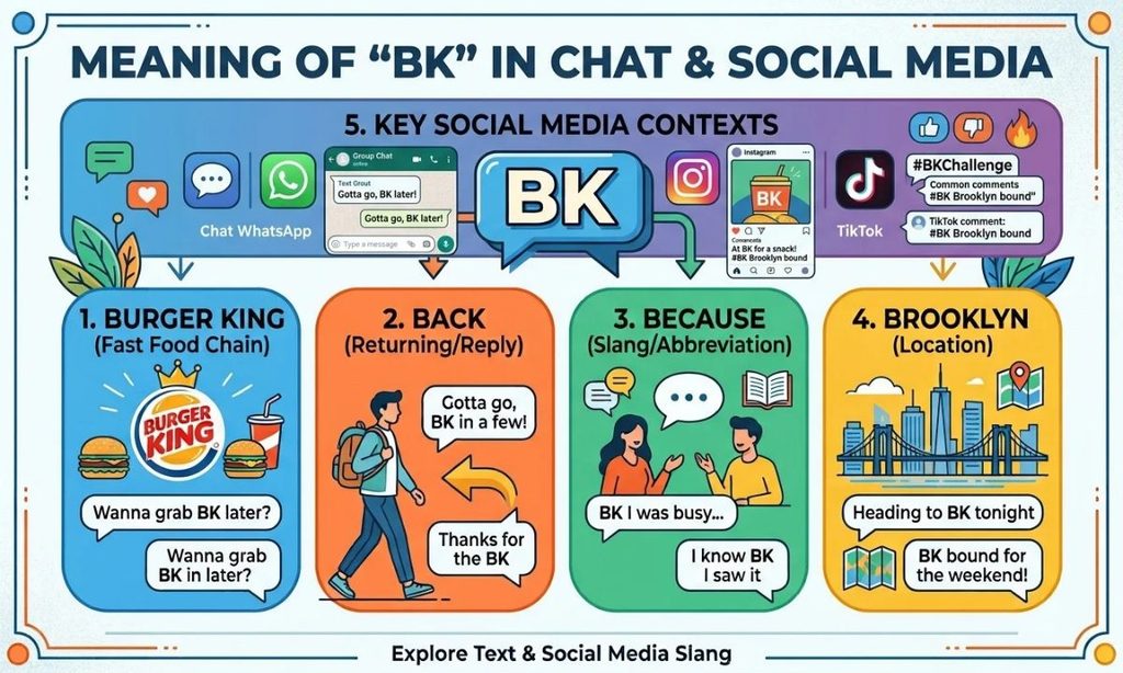 Meaning of BK in Chat, WhatsApp, Instagram & TikTok