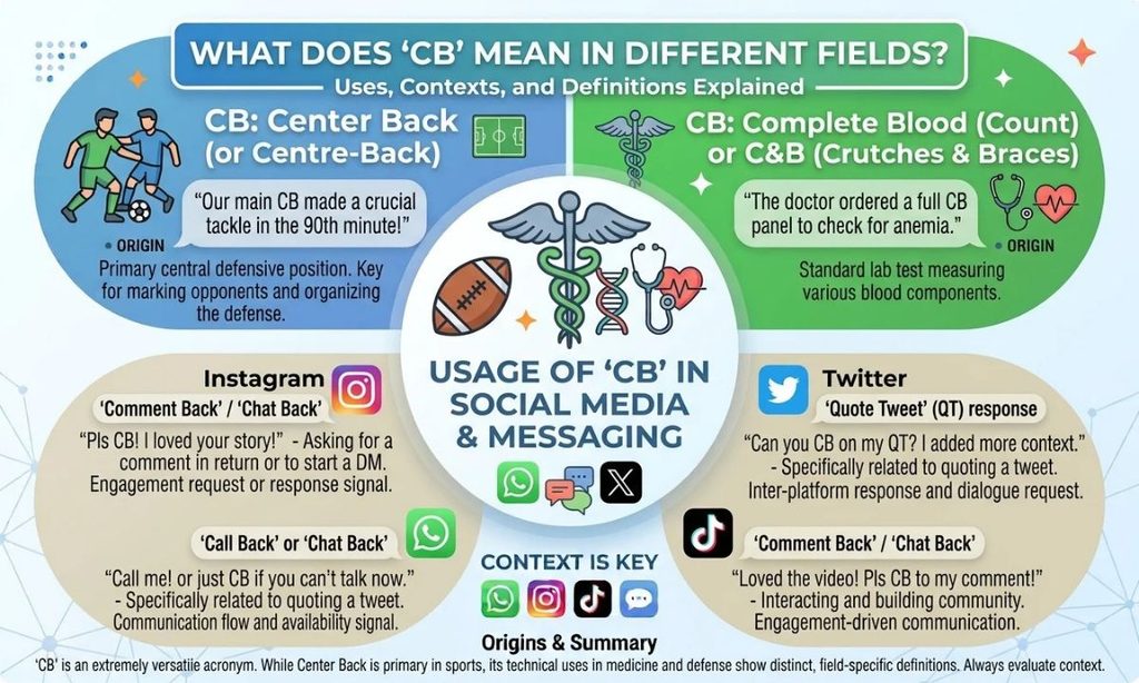Usage Of CB in Instagram, Twitter, WhatsApp & TikTok