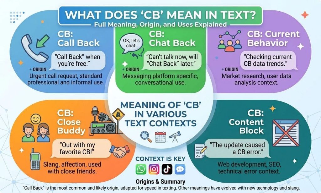What Does CB Mean in Text? Full Meaning, Origin, and Uses Explained