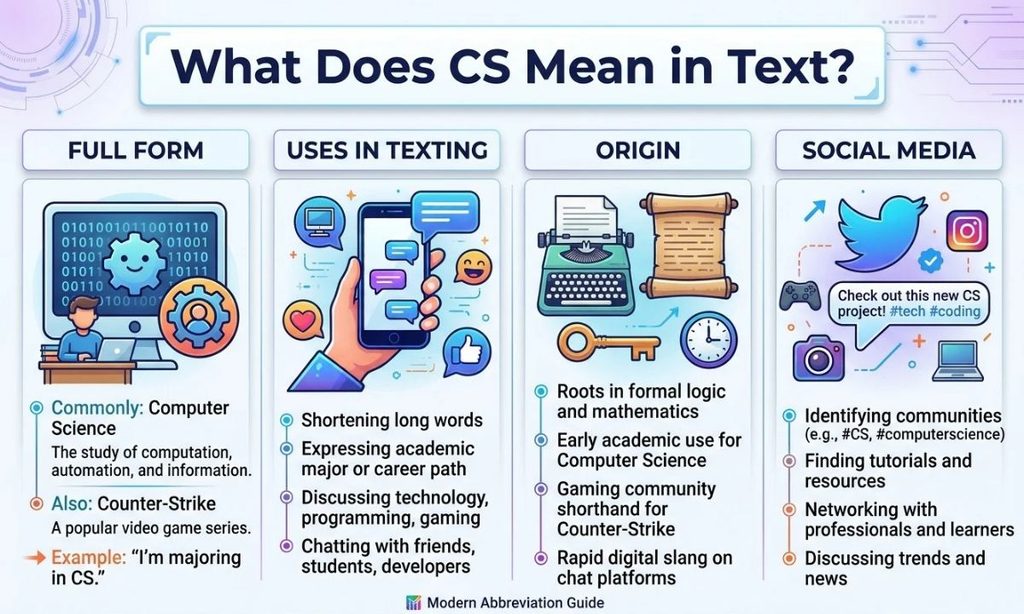 What Does CS Mean in Text?