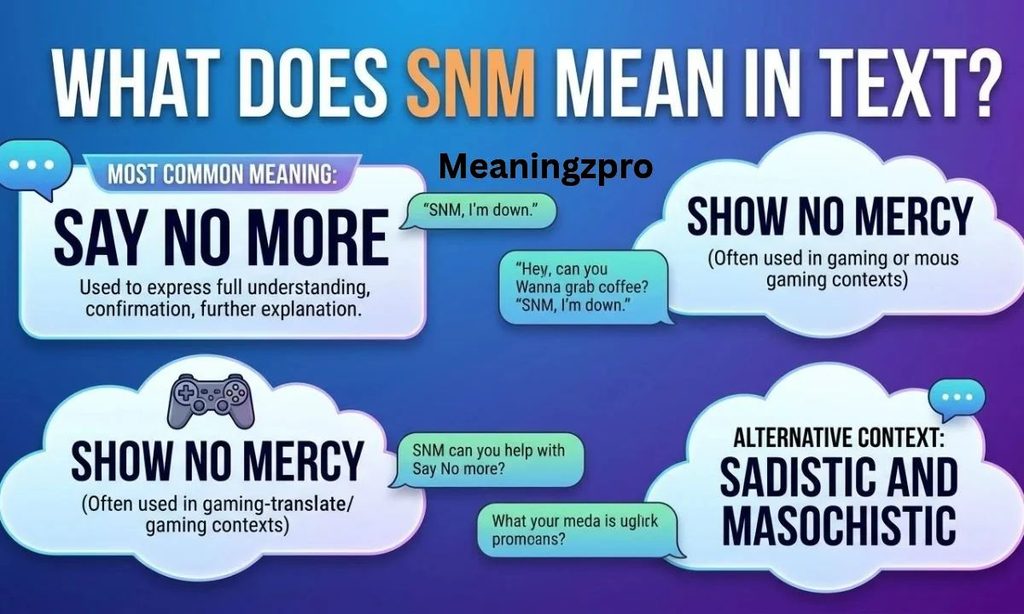What Does SNM Mean in Text?